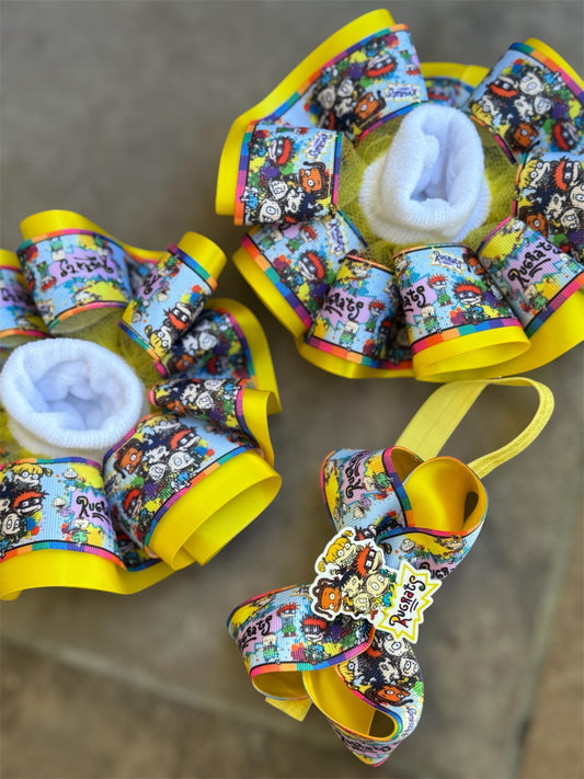 Rugrat Ruffle Socks, Rugrat tutu sock, Rugrat Hair Accessories