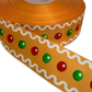 Ginger Bread Ribbon, 🟢 1.5 inch Ribbon Christmas Ribbon