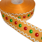 Ginger Bread Ribbon, 🟢 1.5 inch Ribbon Christmas Ribbon
