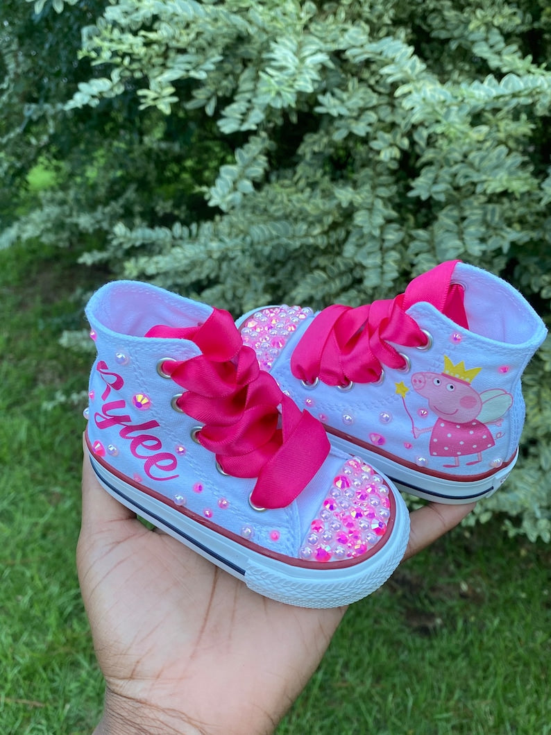 Peppa Pig Bling Converse Shoes