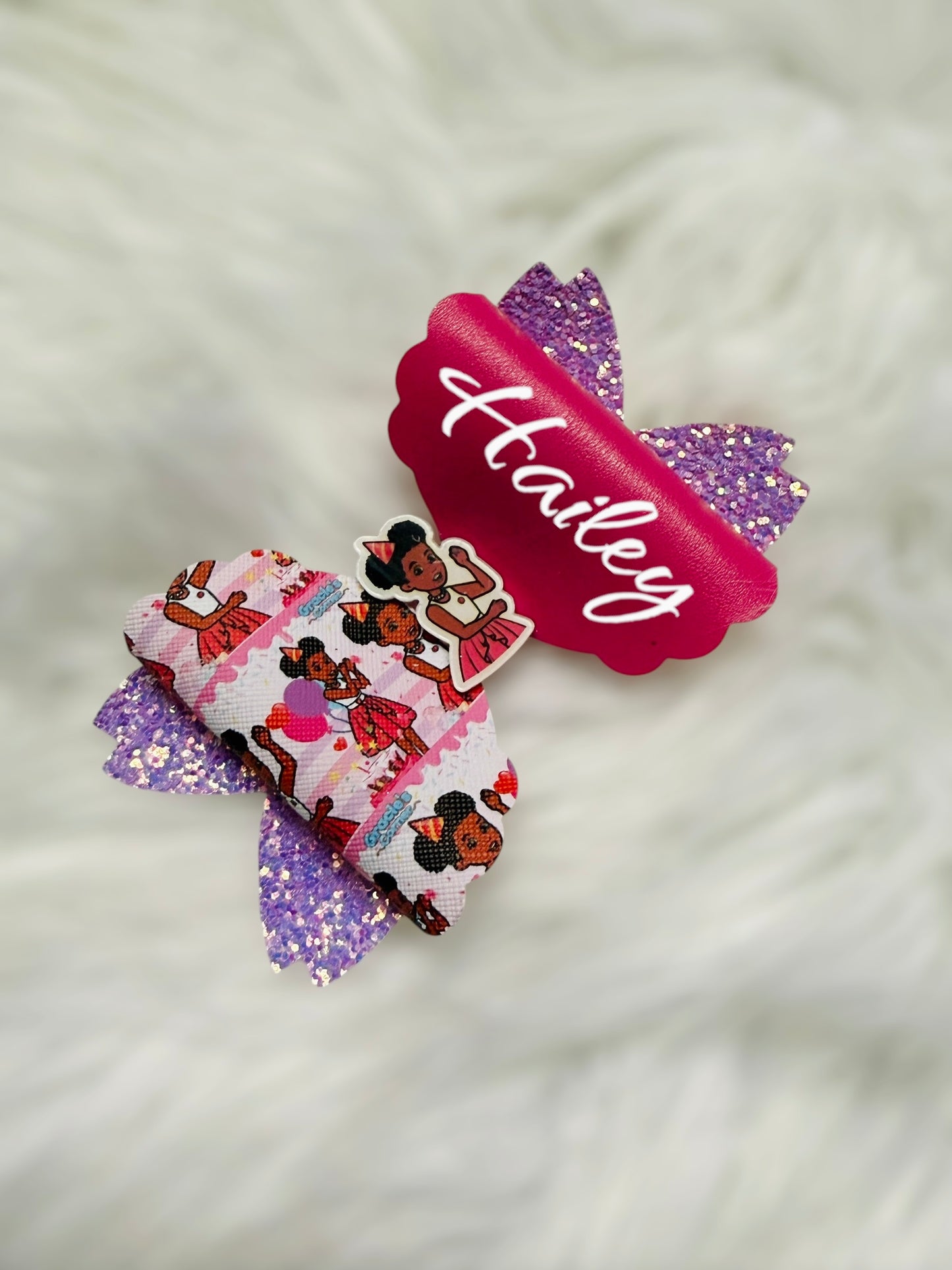 Personalize Headband / Personalize Hair clip, Gracie Corner Headband/ Gracie coner hair clip