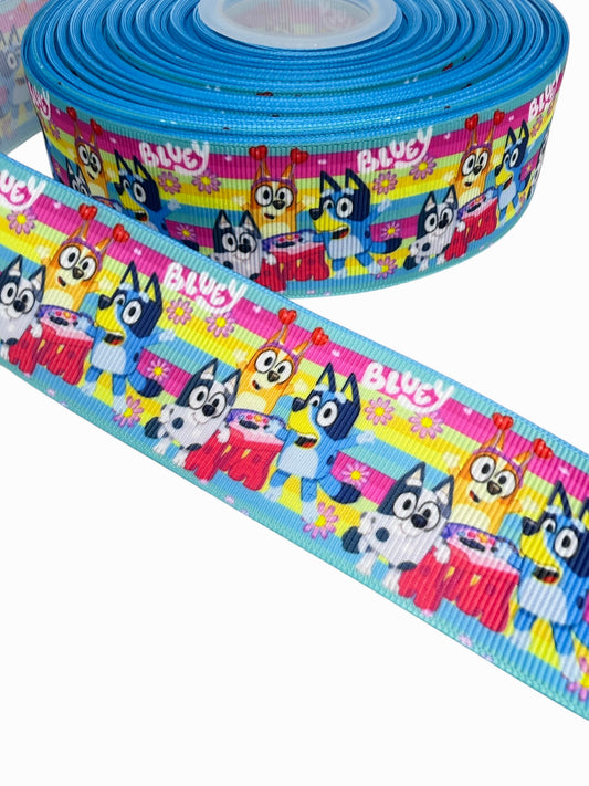 Bluey Ribbon (1.5 inch / 38mm) 🟢