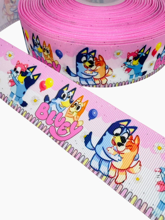 Bluey Ribbon (1.5 inch / 38mm) 🟢