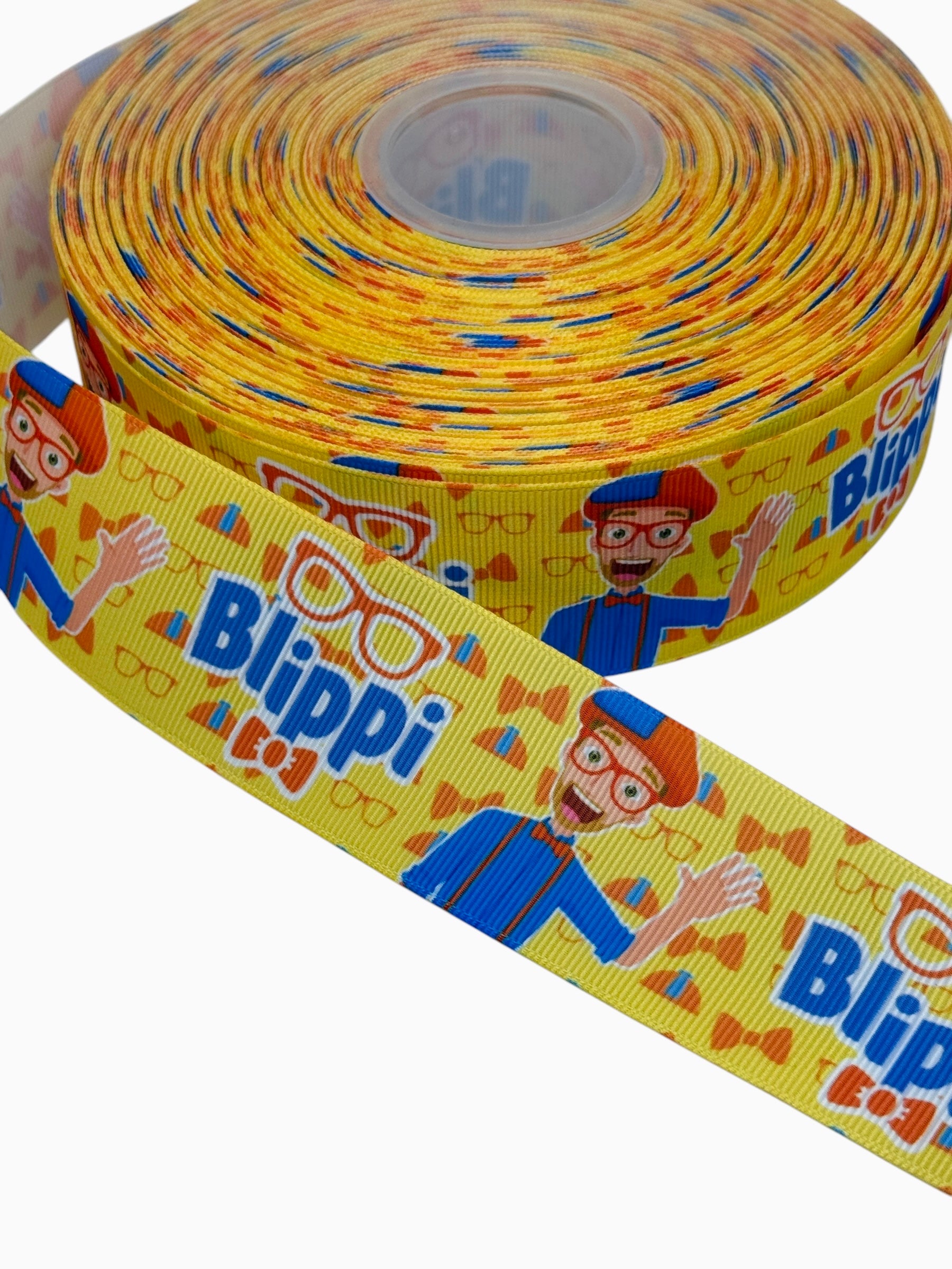 Character Ribbon Blippi Ribbon (1.5 inch/ 38mm) 🟢 – Isabelle Bow Boutique