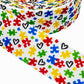 Autism Ribbon (1.5 inch/ 38mm ) 🟢