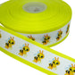 Bee Ribbon (1.5 inch/ 38mm) 🟢