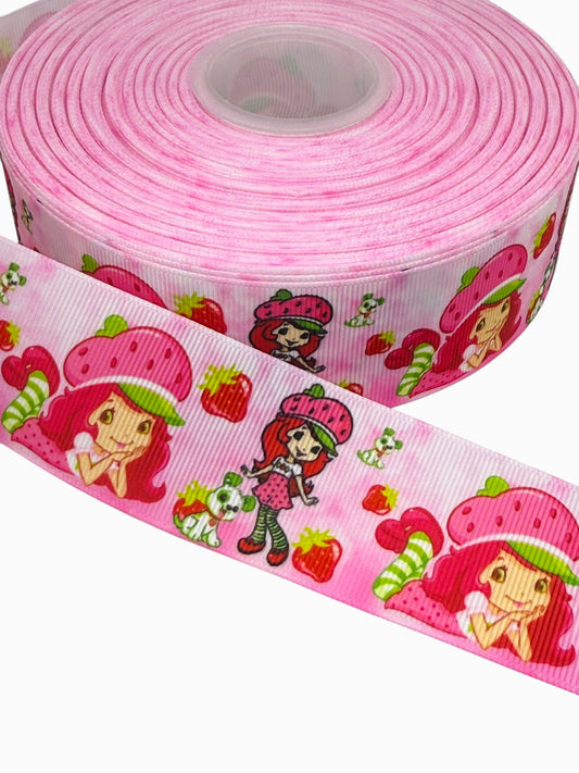 Strawberry Shortcake Ribbon (1.5 inch/ 38mm) 🟢