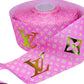 #321 (Foil Designer Ribbon) 1 yard,  (75mm/3inch Ribbon)🔴