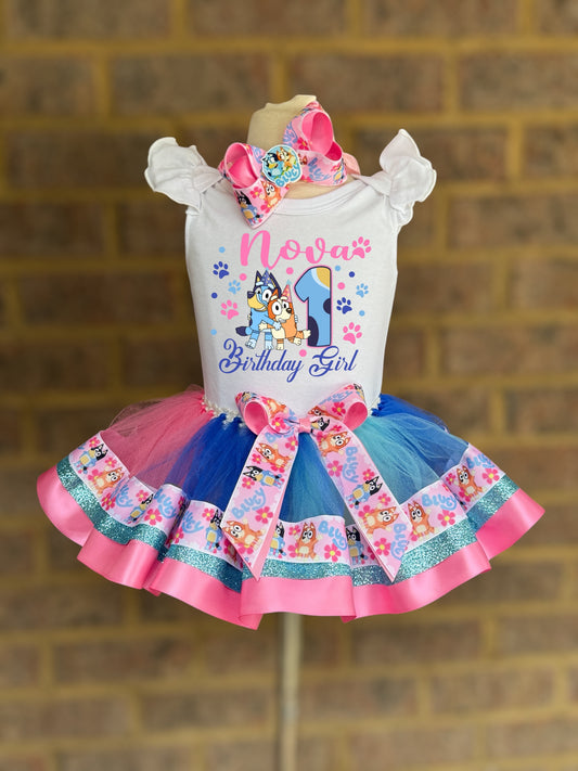 Bluey Tutu Outfit  Bluey Birthday Outfit Bluey tutu set