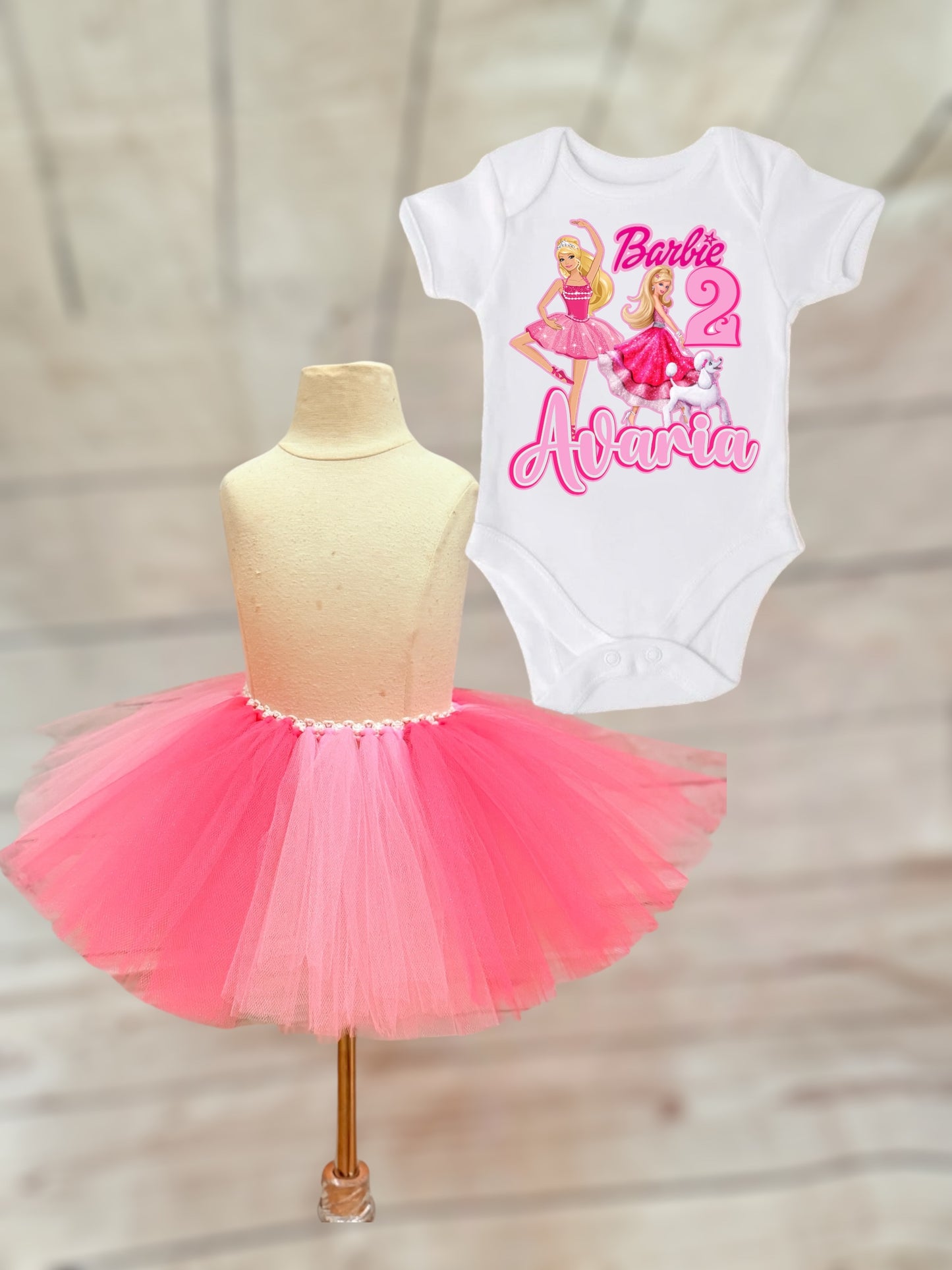 Barbie tutu outfit (Ships in one week)