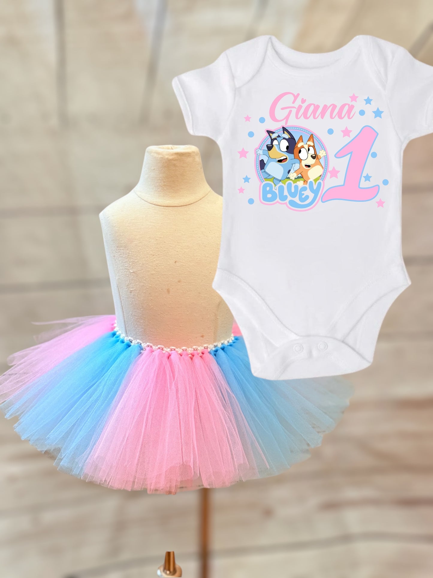 Bluey tutu outfit (ships in one week)