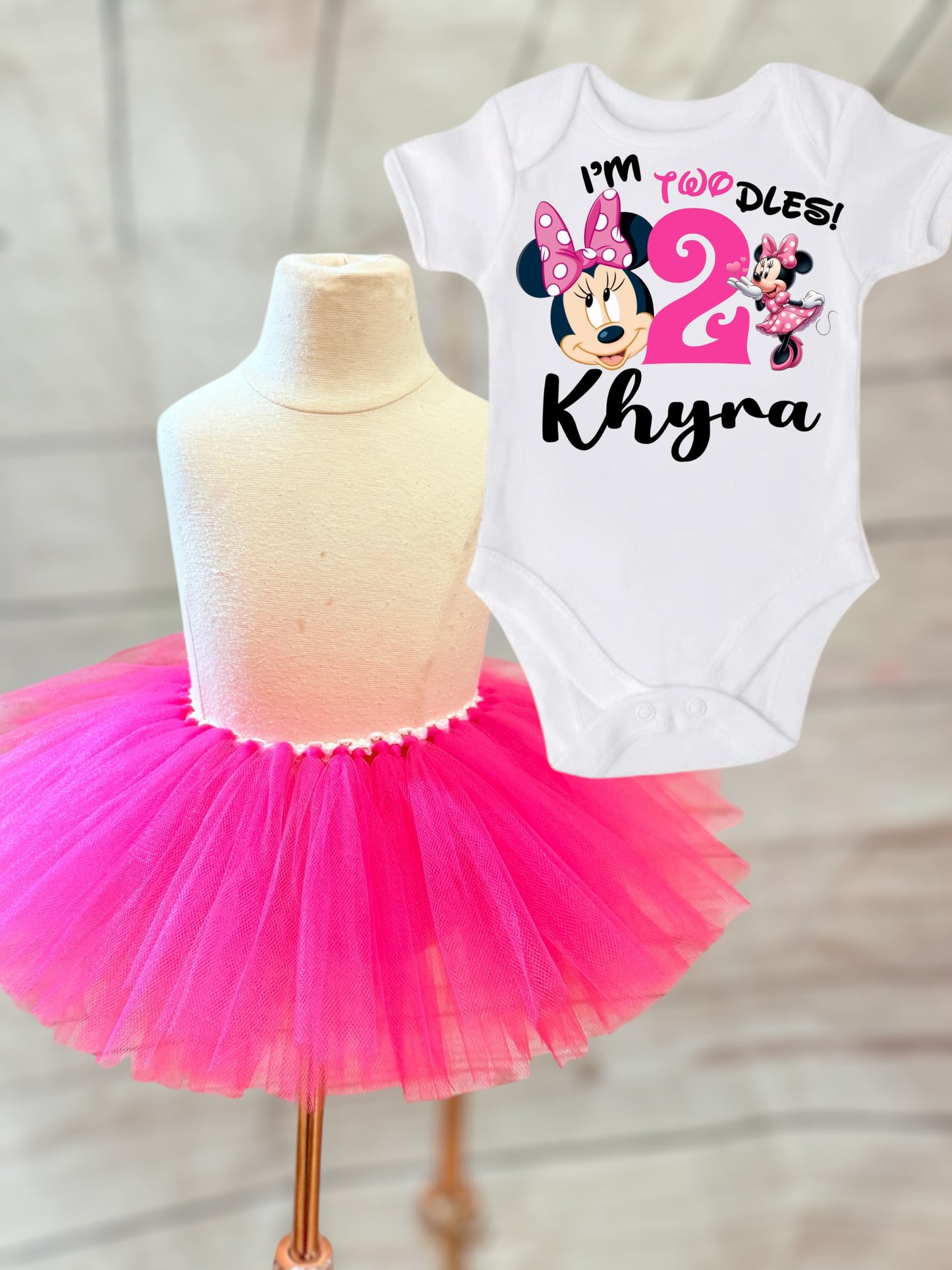 Minnie Tutu Outfit (ships in one week)