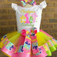 Carebear Tutu Outfit Carbear Birthday outfit Carbear tutu outfit