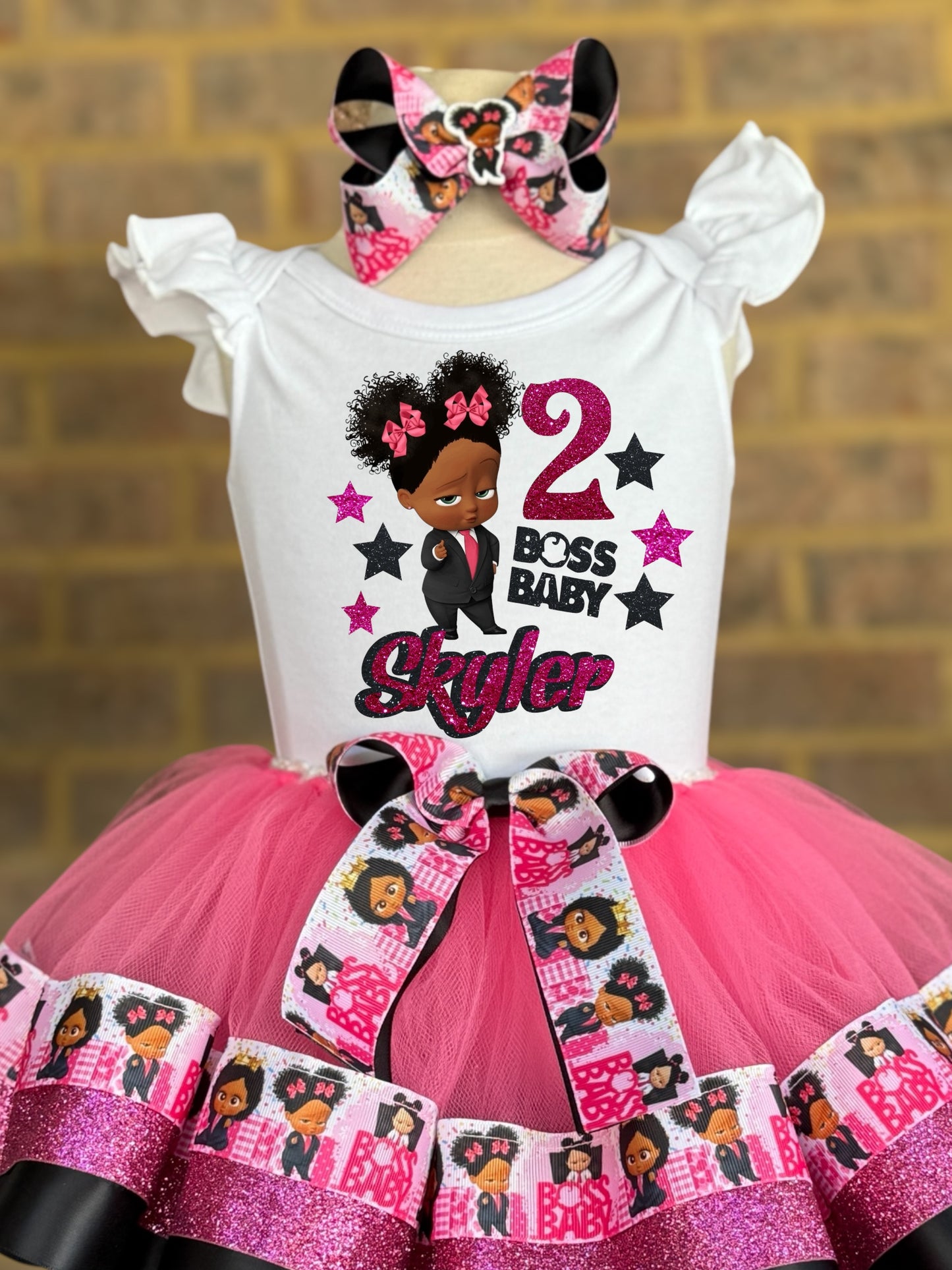 Boss Baby Tutu set Boss Baby Birthday outfit Boss Baby tutu outfit