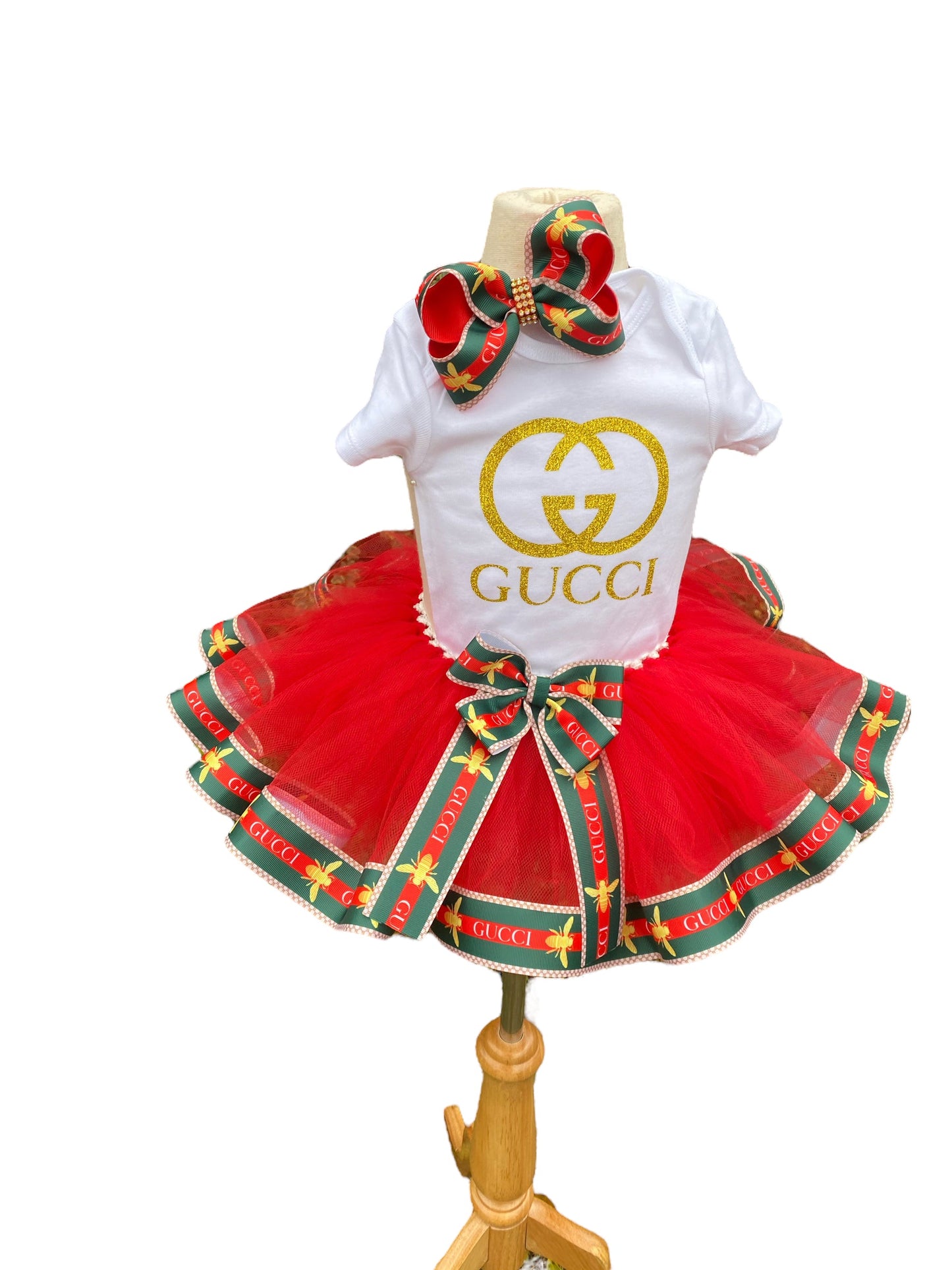 1 Layer Ribbon Trimmed tutu outfit