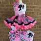 Barbie Tutu Outfit Set (3 layer Ribbon Trimmed tutu outfit)