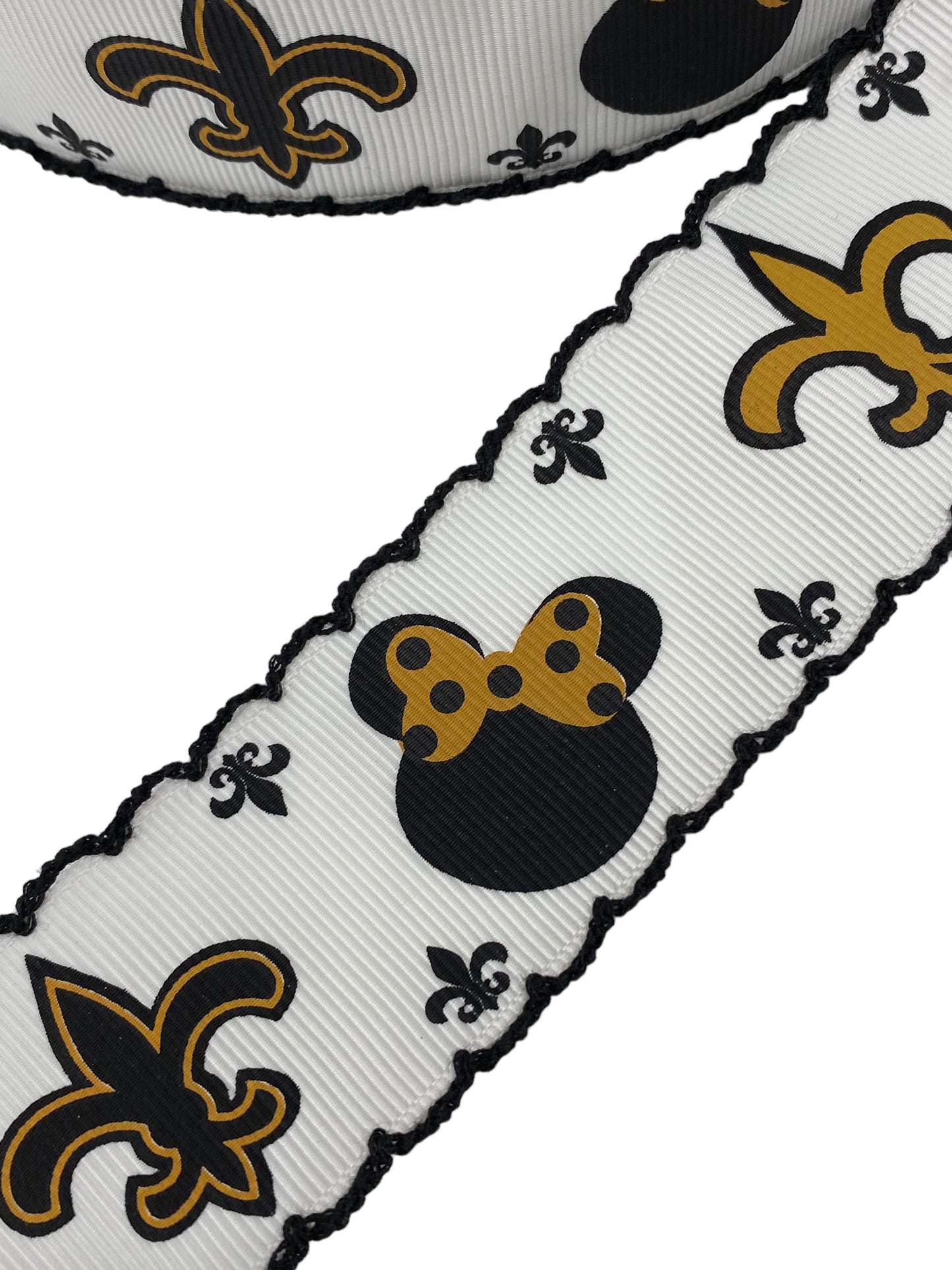 Saint Ribbon with Embroidery Edge (38mm /1.5 inches)