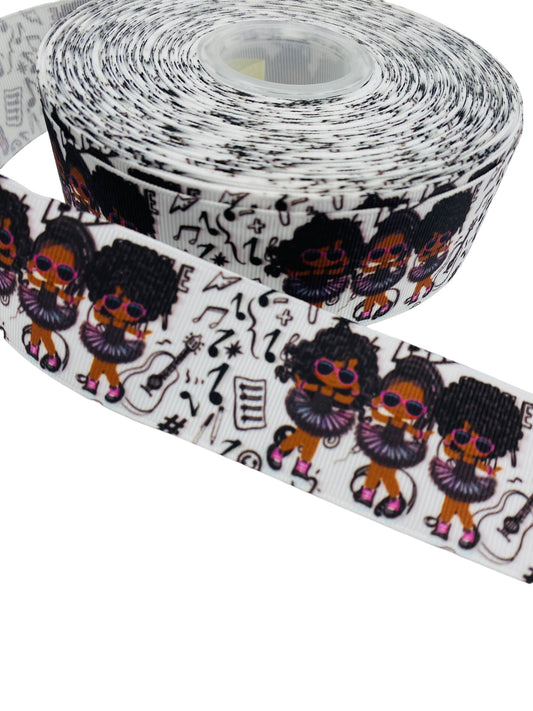 Black Girl Ribbon (38mm /1.5 inches)