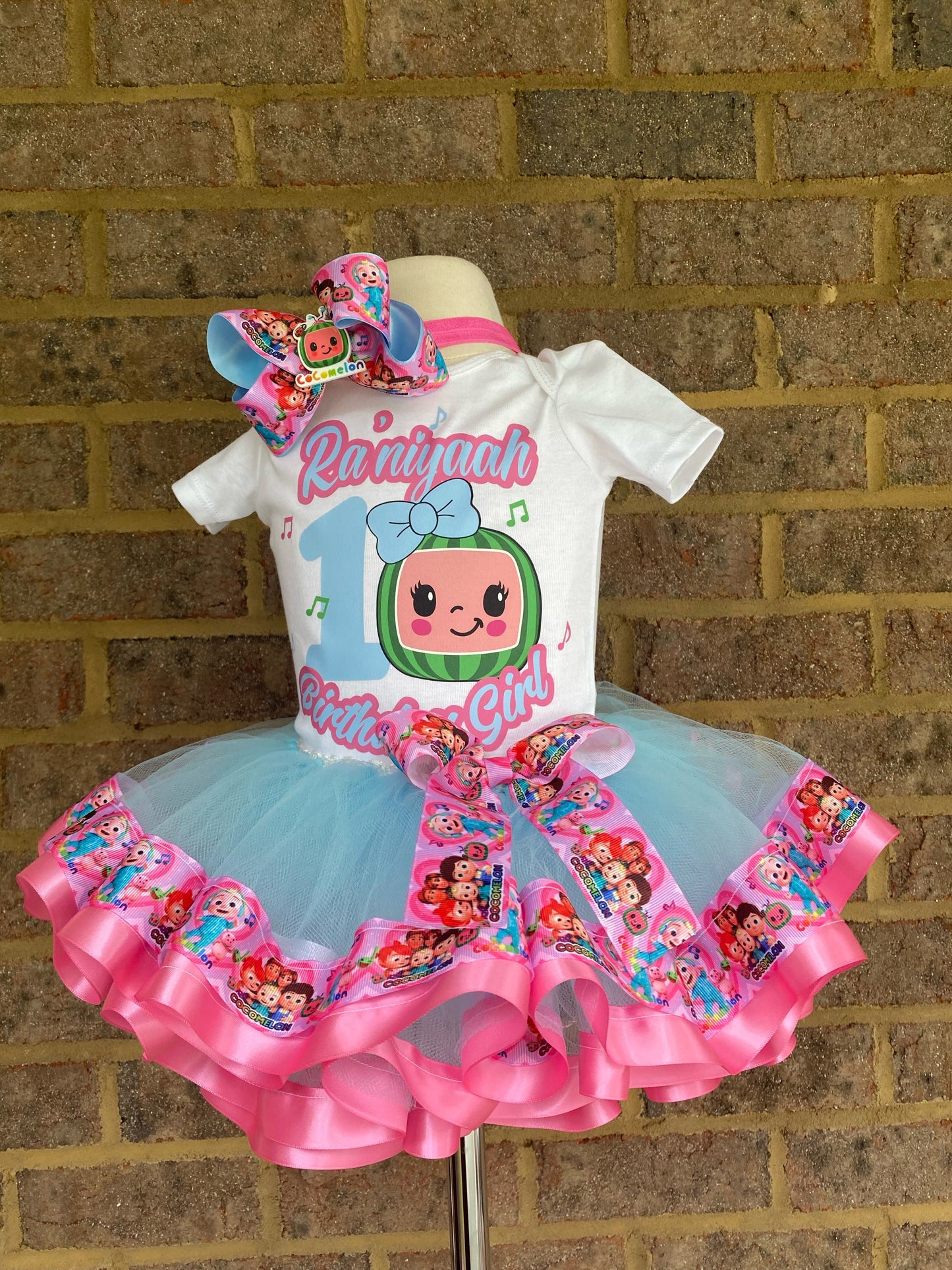 Cocomelon Tutu Outfit (3 layer outfit) Cocomelon #7