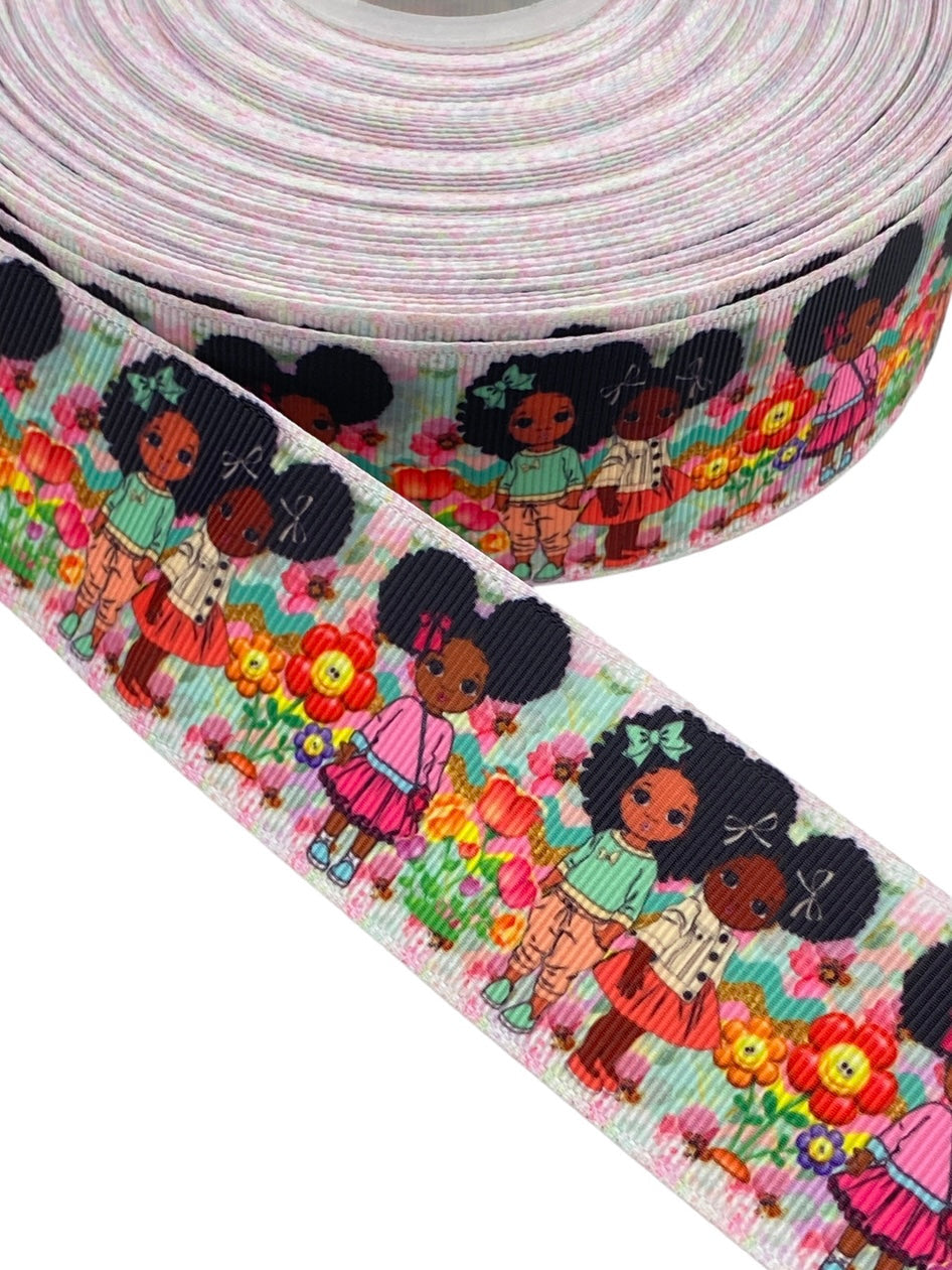 Black Girl Ribbon (38mm /1.5 inches)