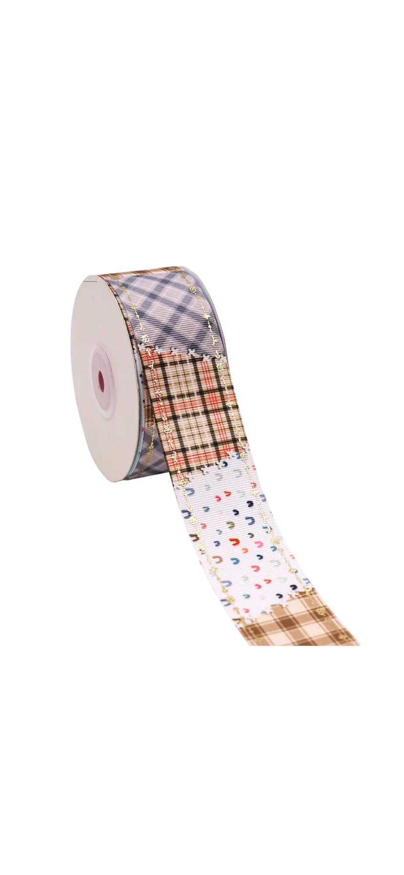 Multi Design Ribbon with Gold foil Printed (38mm /1.5 inches)