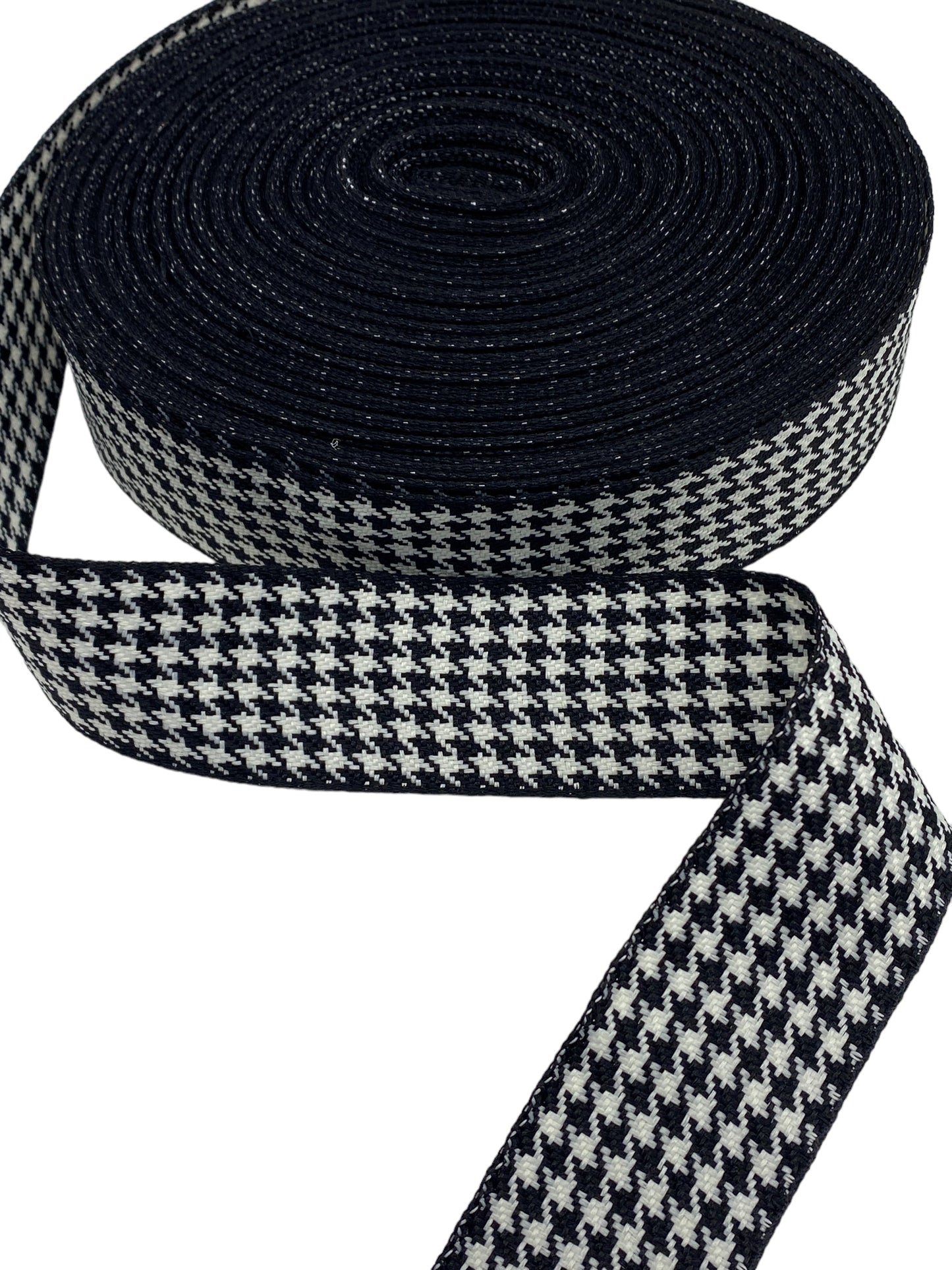 Black and white Ribbon, 38mm/1.5 inches (2 yards)