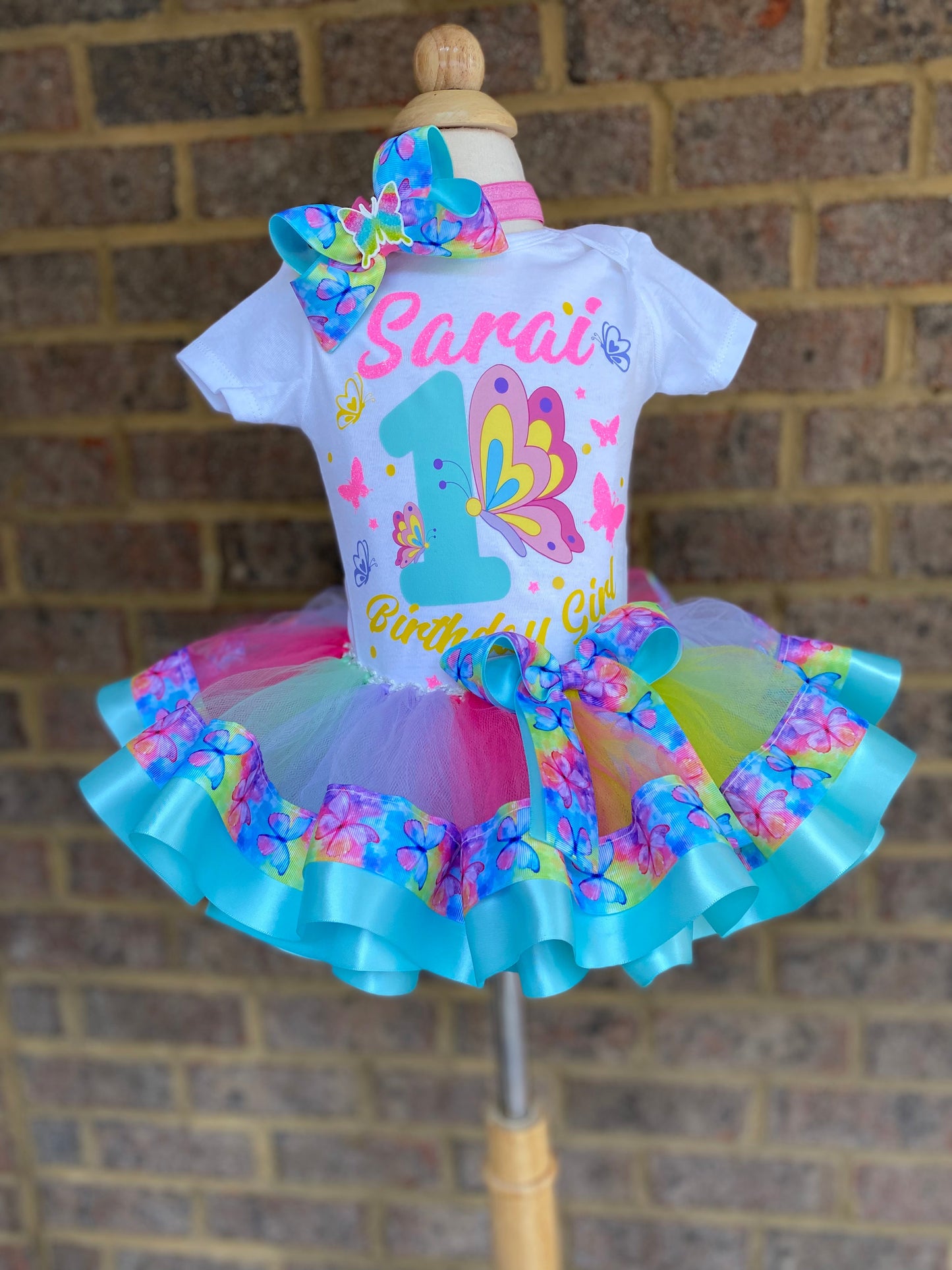 Butterfly Tutu Outfit Butterfly tutu set Butterfly Birthday outfit