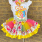 Carebear Tutu Outfit (3 layer Ribbon Trimmed tutu outfit) Carbear4