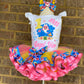 Baby Shark Tutu Outfit (3 layer Ribbon Trimmed tutu outfit)