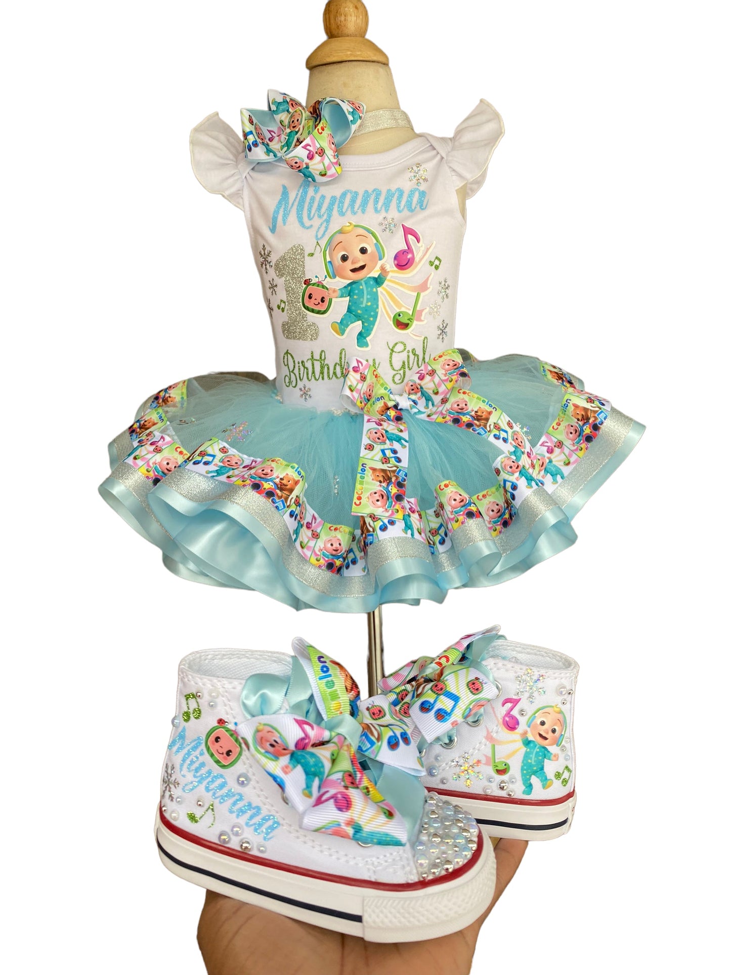 Cocomelon Tutu Outfit (3 Layer) Cocomelon #12