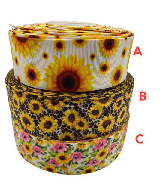 Sunflower Ribbon (1.5 inch/38mm) 1 yard