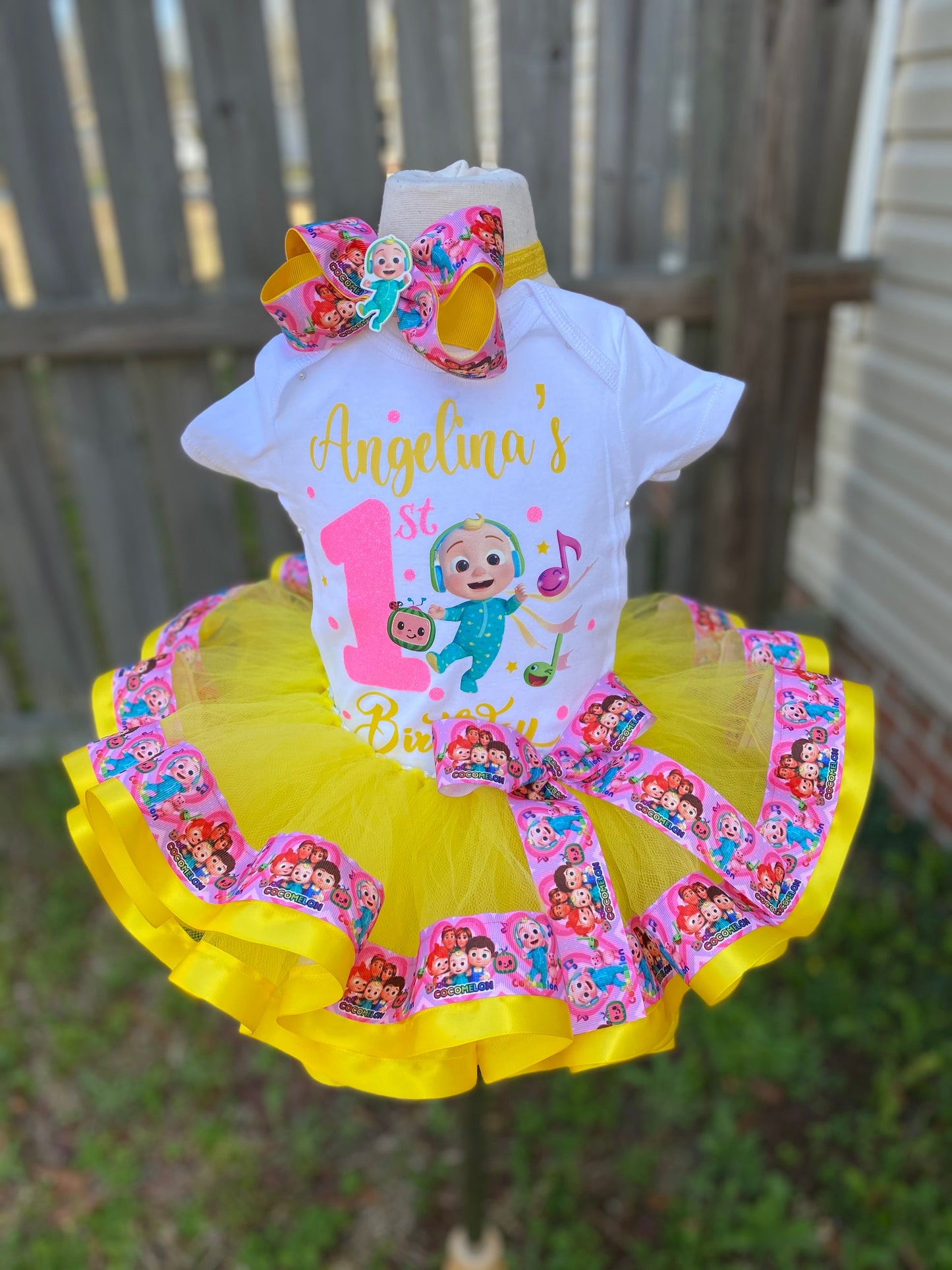 Cocomelon Tutu Outfit (3 Layer) Cocomelon #2