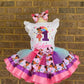 Gracie Corner 3 layer Ribbon Trimmed tutu outfit. Gracie2