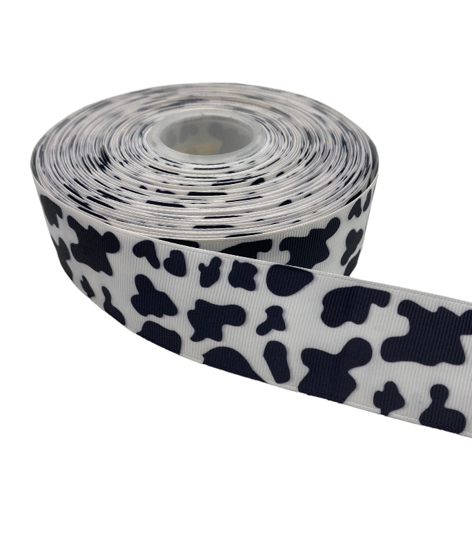 Cow Print Ribbon (1.5 inch/38mm) 1 yard