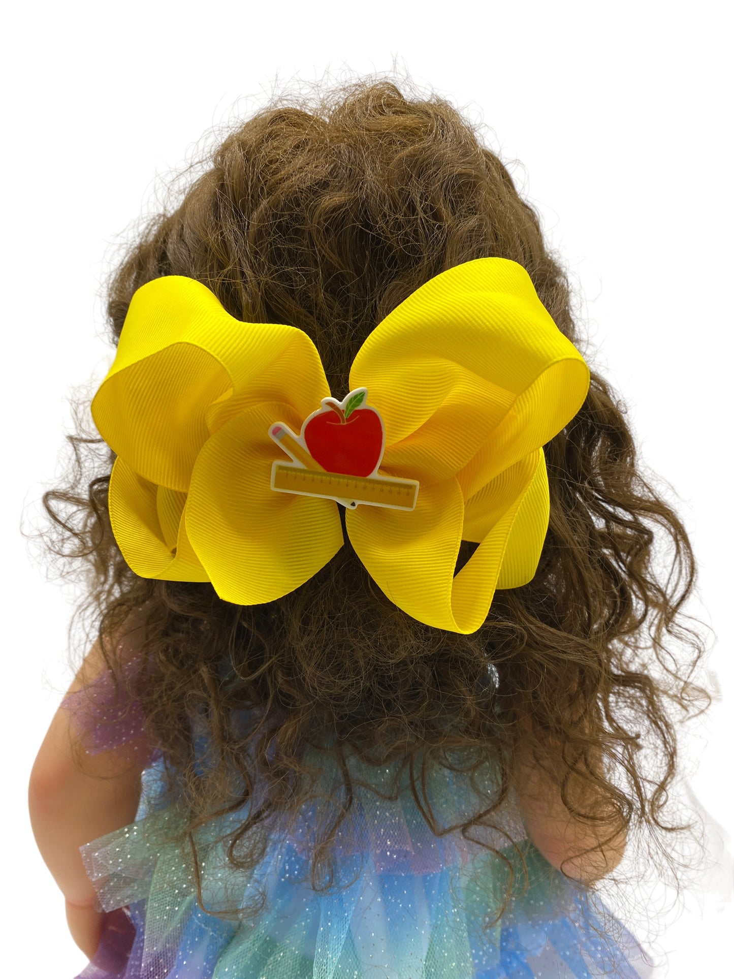 Yellow, Solid Color Jumbo hair clip