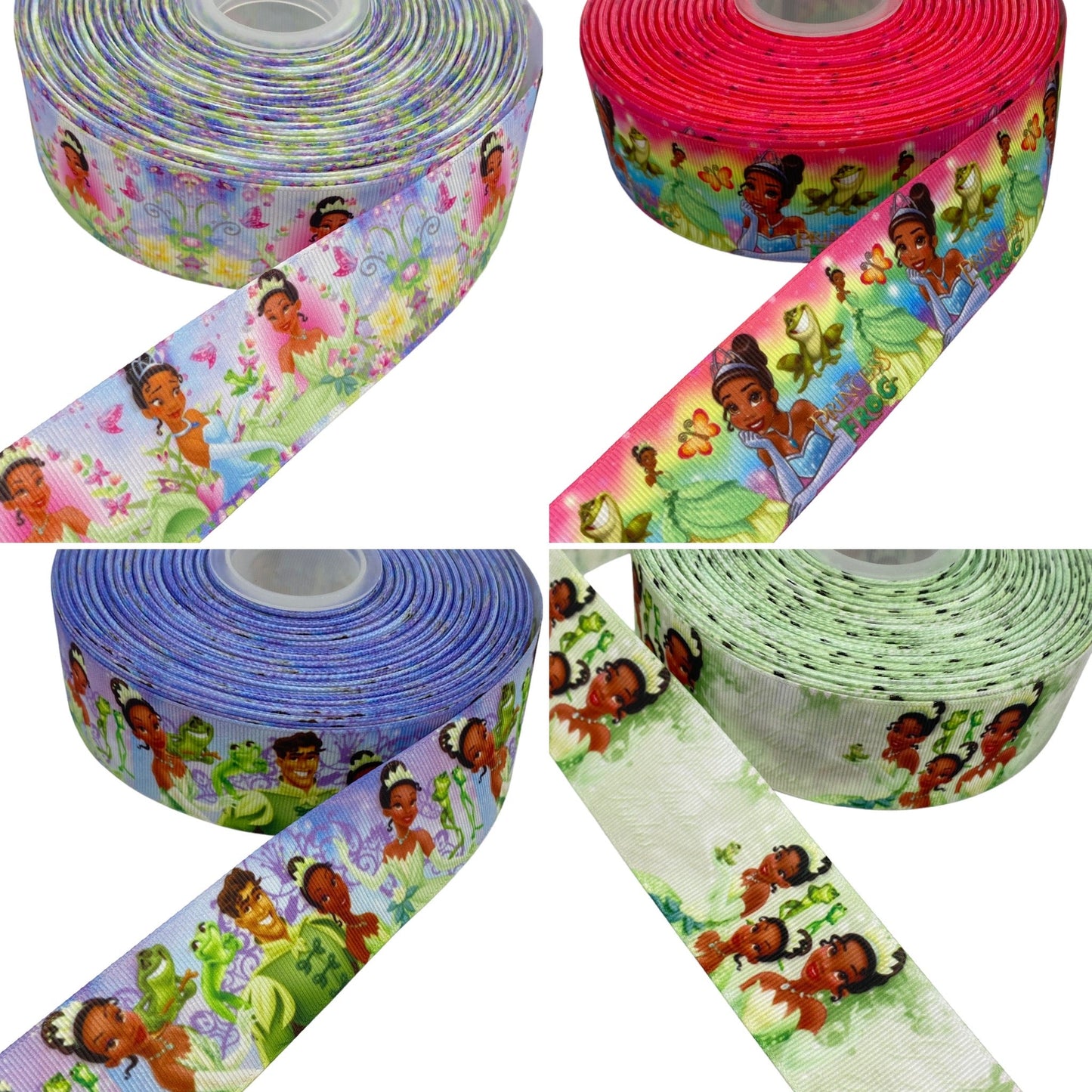 Princess Ribbon 38mm / 1.5 inches, Princess Tiana Ribbon