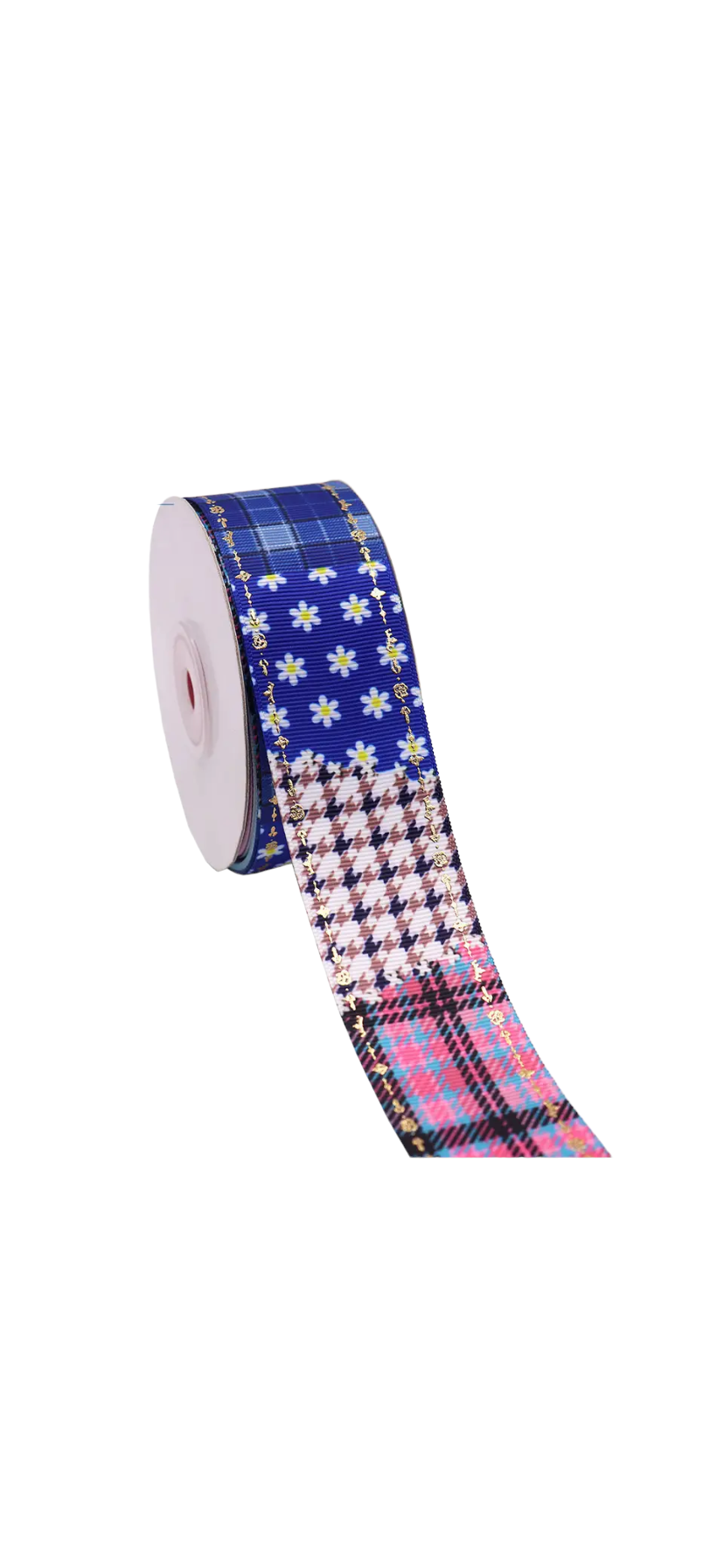 Multi Design Ribbon with Gold foil Printed (38mm /1.5 inches)