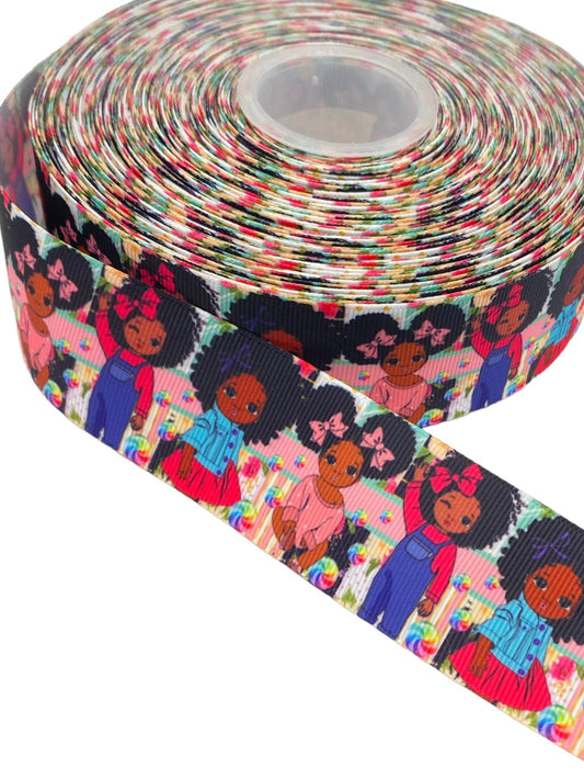 Black Girl Ribbon (38mm /1.5 inches)