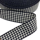 Black and white Ribbon, 38mm/1.5 inches (2 yards)