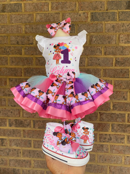 Gracie's Corner Tutu outfit, Gracie's Corner tutu set, Gracie's Corner Dress, Gracie's Corner Birthday outfit 3