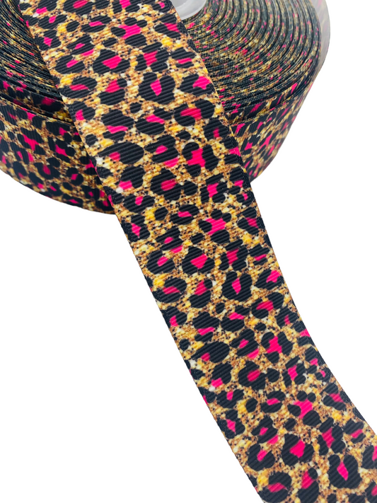 Leopard Print  Ribbon (38mm /1.5 inches)