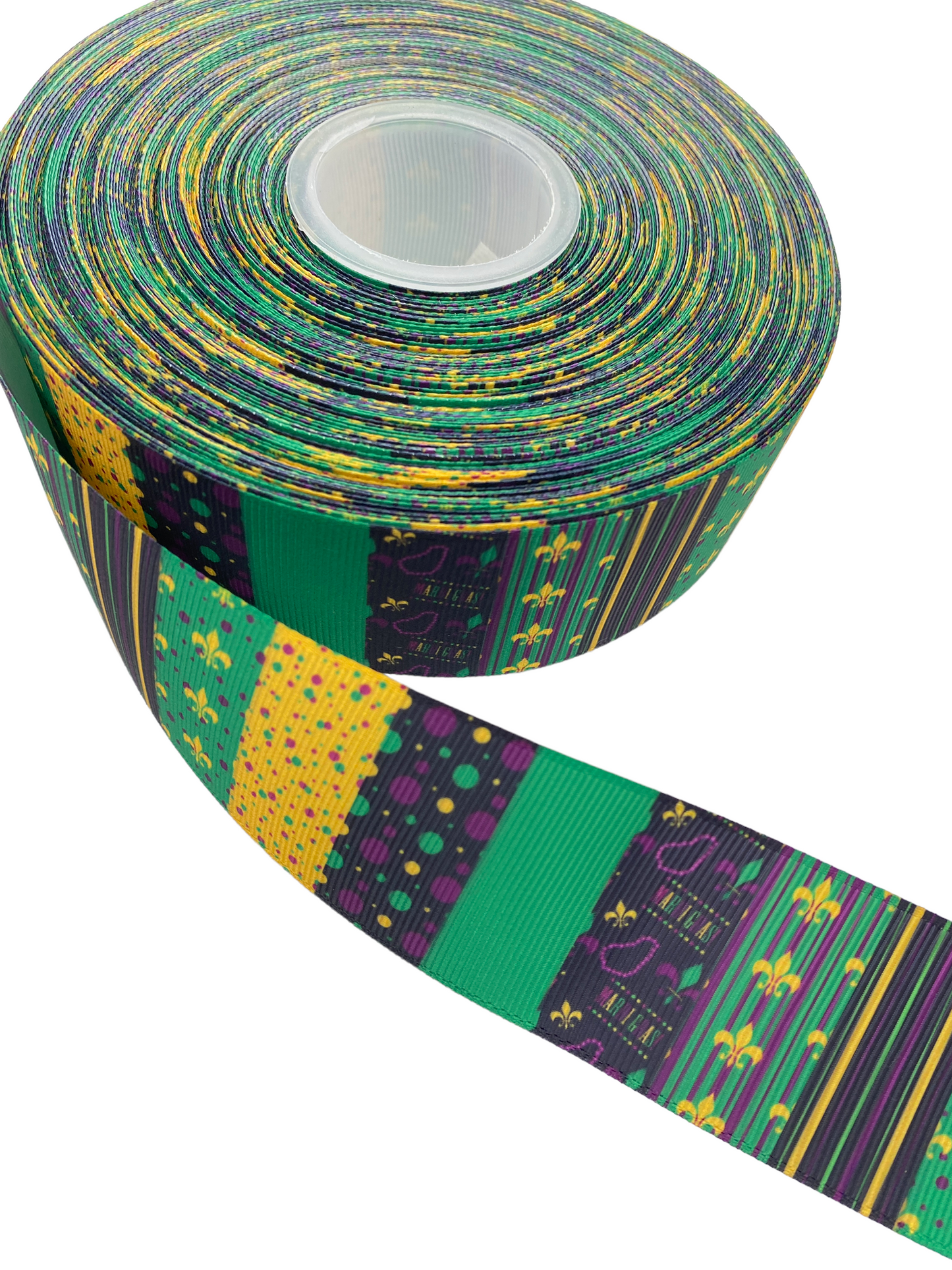 Mardi Gras Ribbon (38mm /1.5 inches)